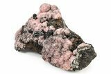 Sparkling Botryoidal Rhodochrosite w/ Bladed Hematite - Mexico #240823-1